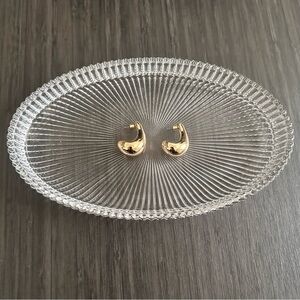 Zara Drop Earrings in Gold Tone